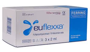 Euflexxa is a medical product used to ease knee osteoarthritis discomfort. Rather than being a pill, cream, or tablet, Euflexxa is a viscosupplement, meaning it supplements the natural joint fluid inside the knee. The active component is 1% sodium hyaluronate, a purified form of hyaluronic acid.
